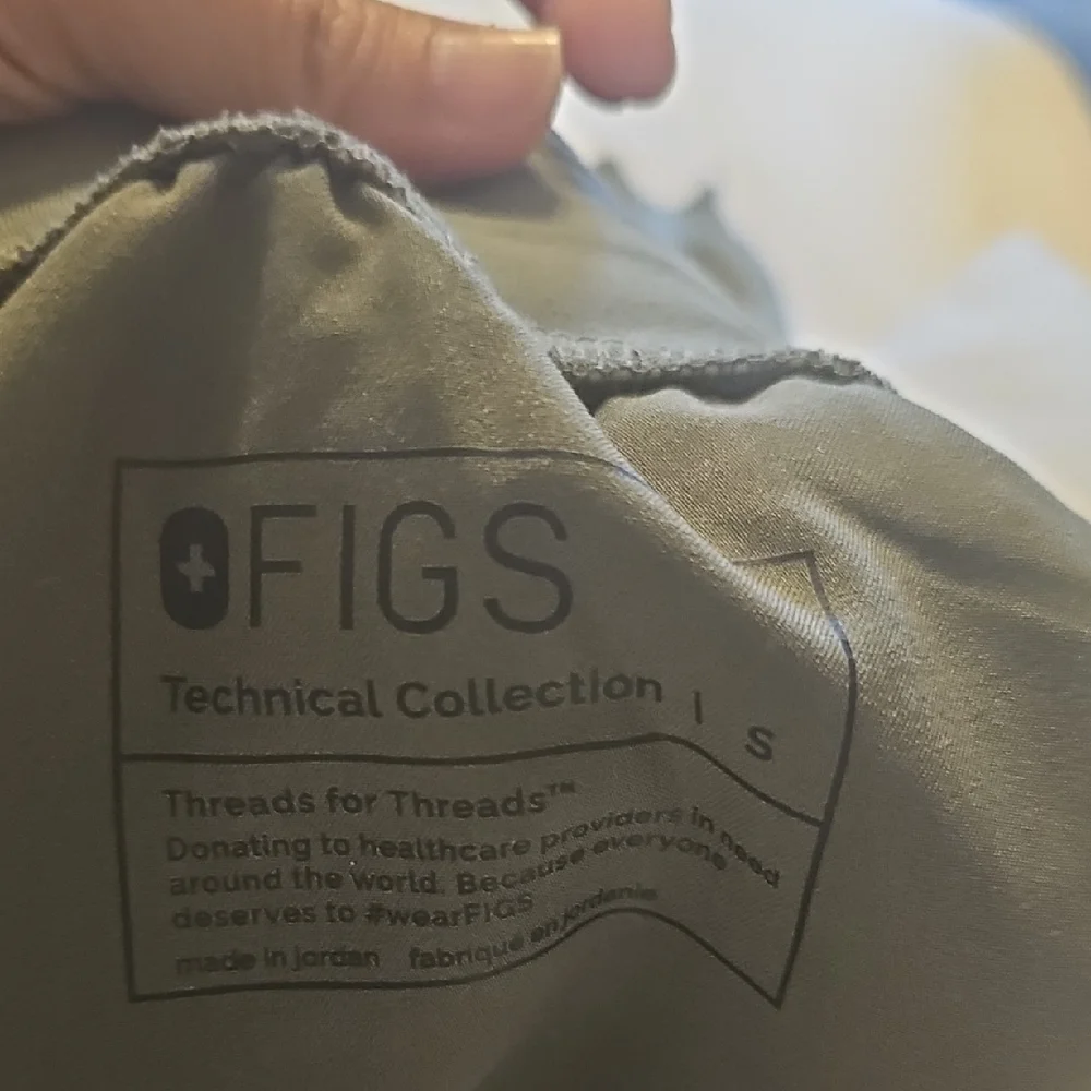 Figs Zamora High Waisted Scrubs- Moss Color, Small- Regular - Picture 5 of 5